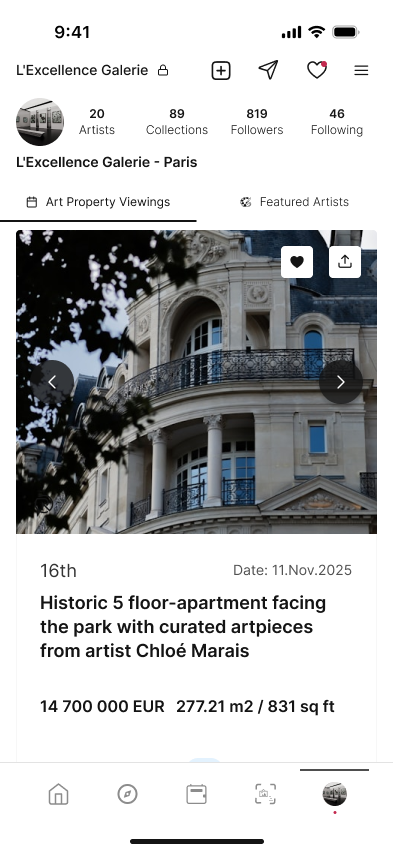 Museum & Gallery Art Property Viewings